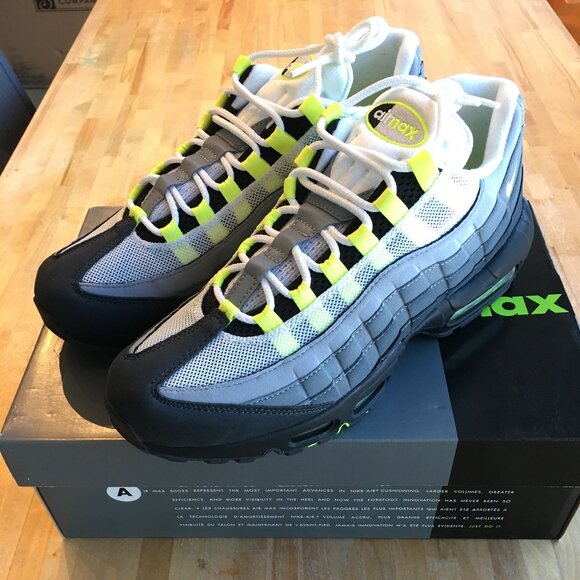 Nike Air Max 95 OG "Neon" CT1689-001 Sz 9.5 NEW - Picture 1 of 9